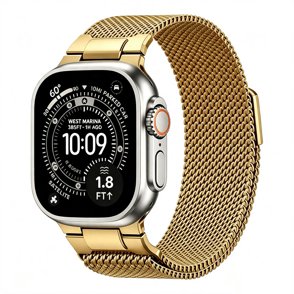 MechaMesh – Magnetic Milanese Loop Band for Apple Watch