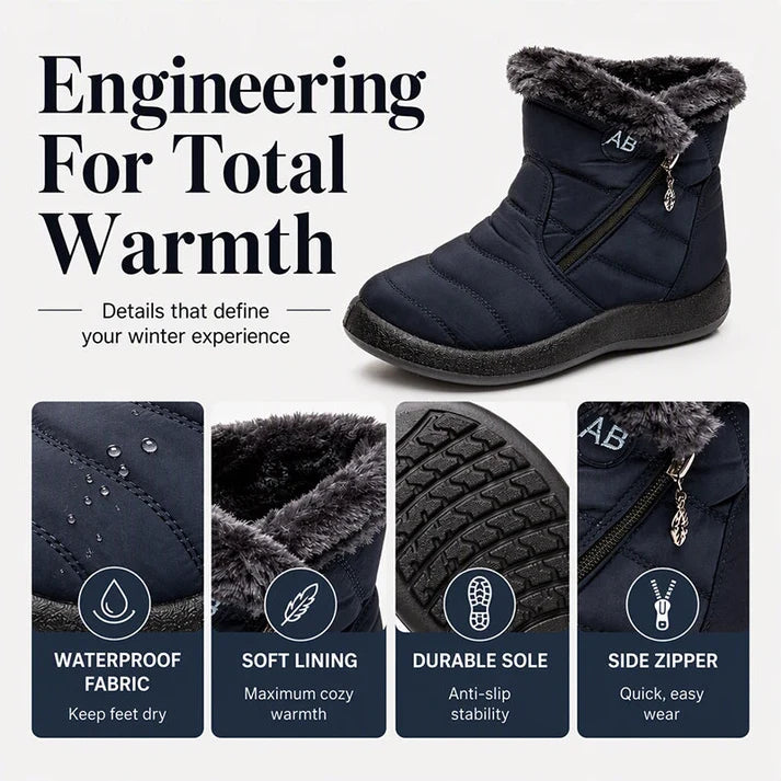 Women's Cozy Winter Waterproof Anti-Slip Orthopedic Boots