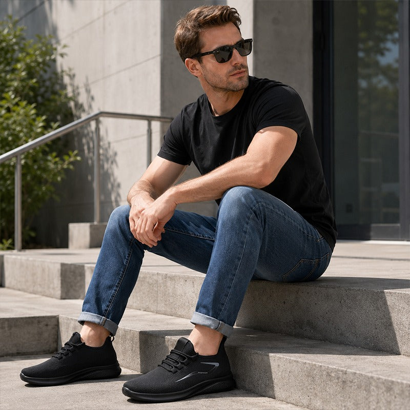 👟Get 50% OFF Your New Favorite Pair🛒Ultra Comfortable knitted fabric shoes, Lightweight Casual Walking Sneakers