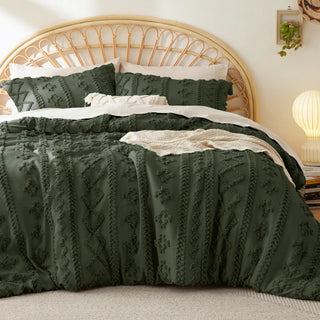 BohoCloud – Tufted Boho Comforter Set with Pillow Shams