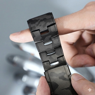 TitanLink – Luxe Titanium Link Band for Garmin QuickFit 22/26mm