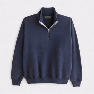 VarsityStitch – Retro Wool Felt Letter Quarter-Zip Sweatshirt