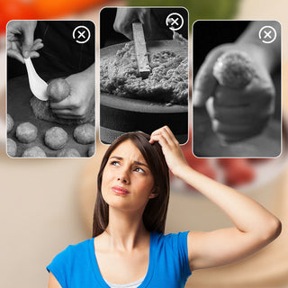 MeatBallPro – Stainless Steel Meatball Maker with 6 Holes for Meatballs, Fish Balls, Veggie Balls and Ice Cream🥩