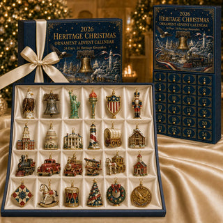 HeritageCountdown – 2026 America 250th Anniversary Christmas Advent Calendar with 24 Decorative Designs
