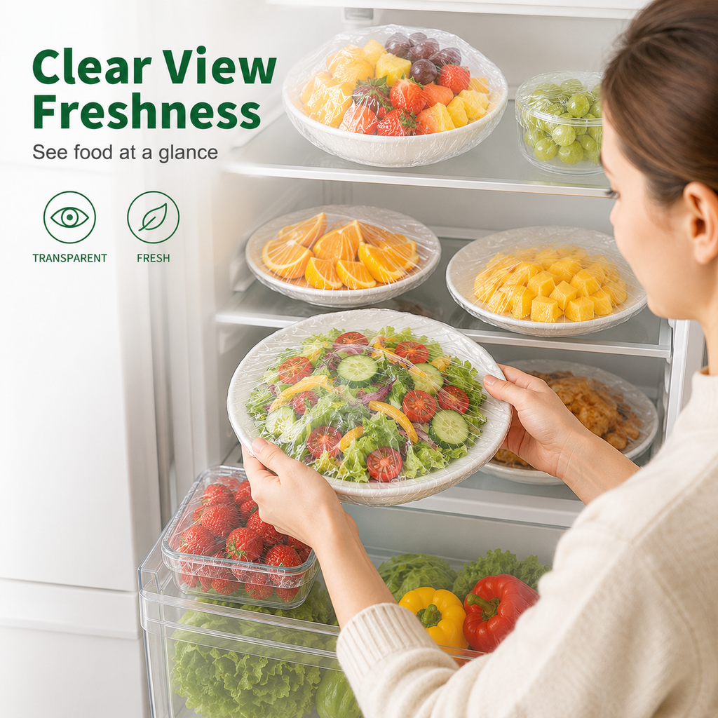 FreshFit – Disposable Stretch Food Covers for Bowls and Plates
