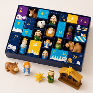NativityNest – 25-Piece Nativity Advent Calendar for Kids