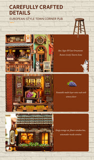 Corner Tavern bar, sleeping cat, dog and warm window details