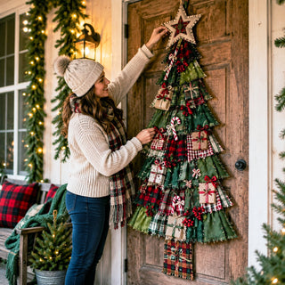 PatchworkWelcome – Beginner-Friendly Oversized DIY Tree Door Hanging Kit