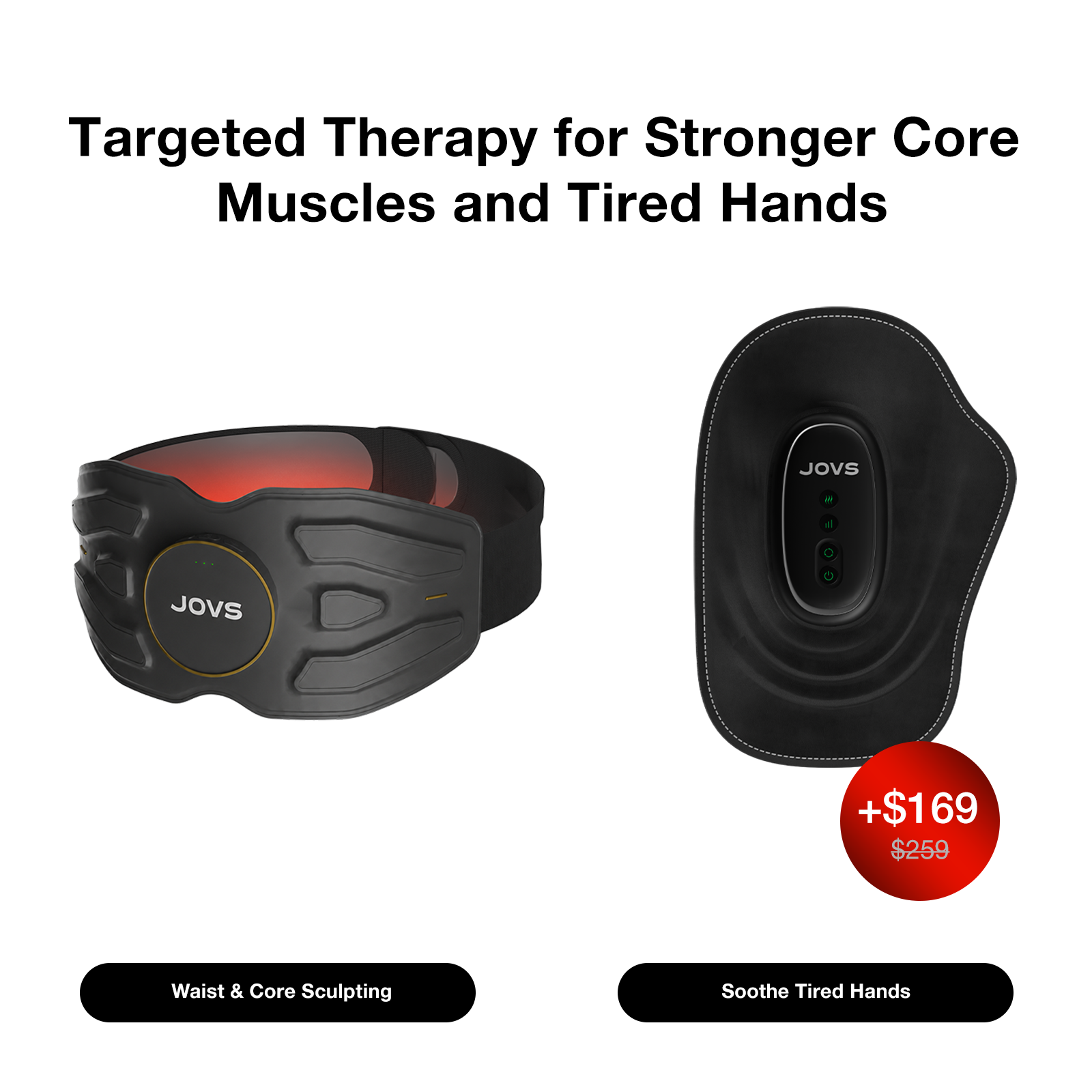 CoreGlow – Wireless EMS Sculpting, Red Light & Heat Waist Belt