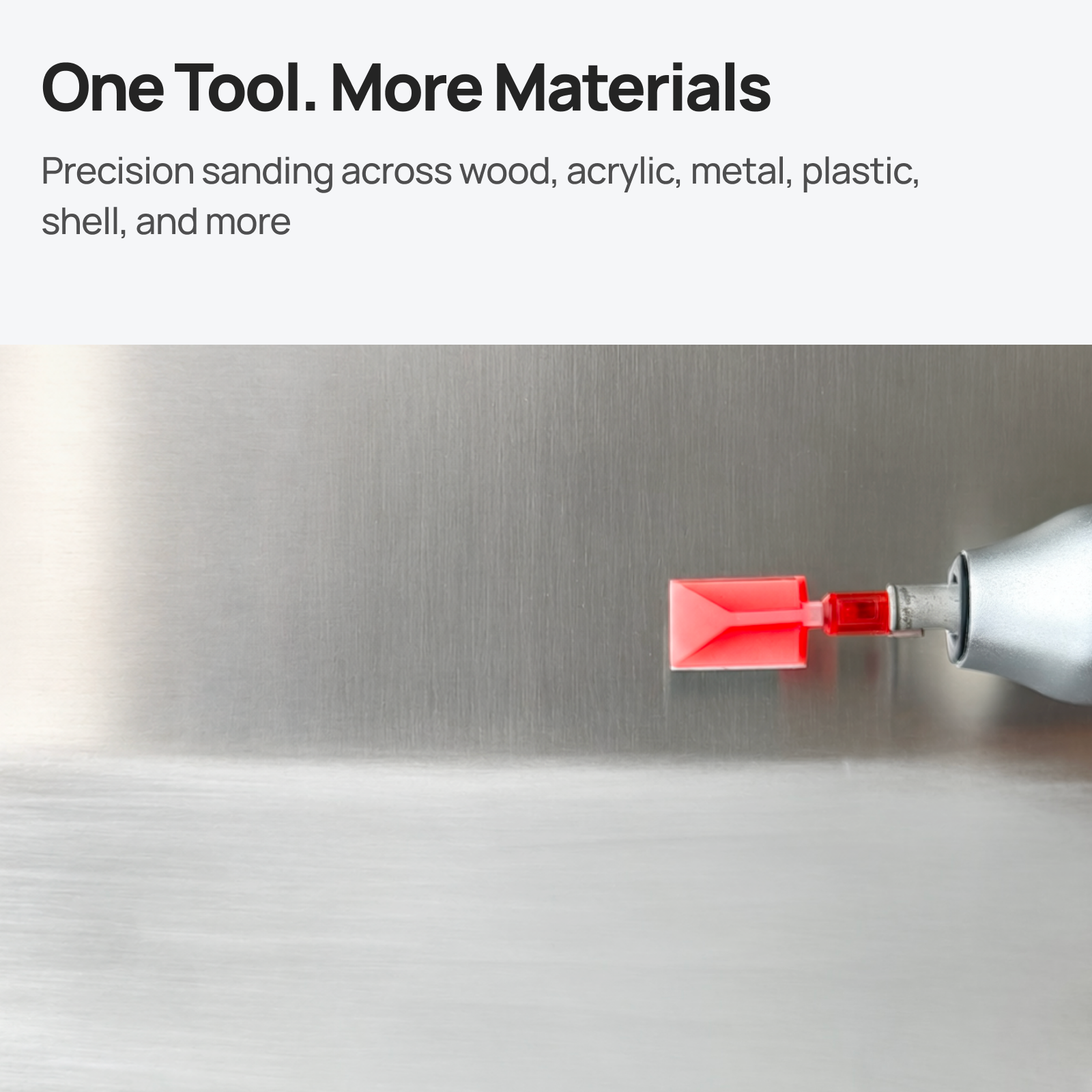 FineStroke – Cordless Reciprocating Detail Sander Kit with 64 Color-Coded Heads