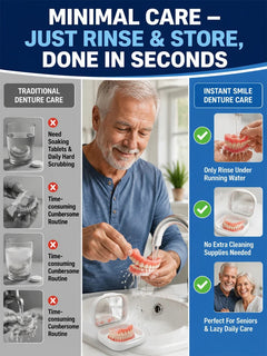 InstantSmile – DIY Temporary Denture Kit with Mirror Storage Case