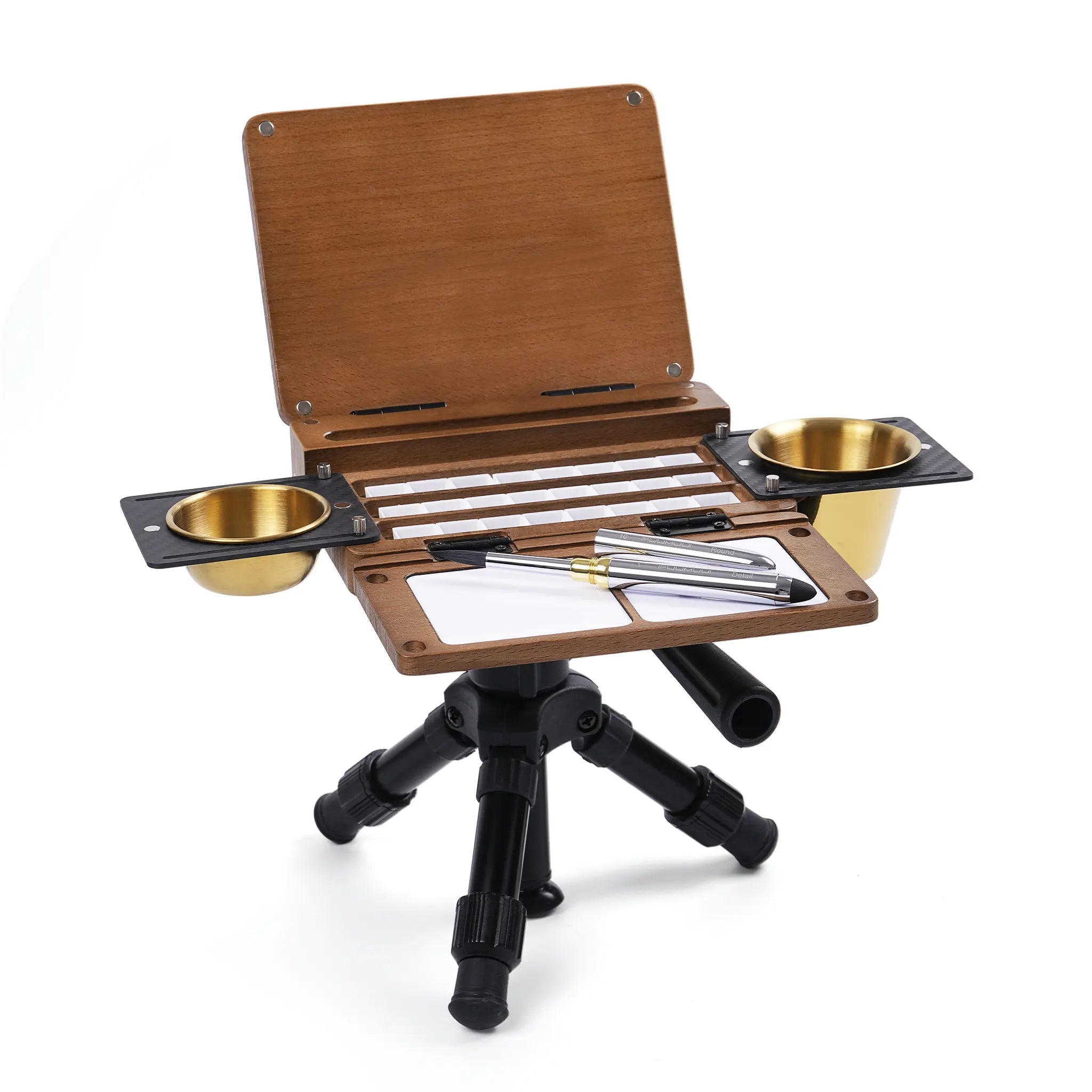 PleinAirKit – Portable Empty 24-Well Watercolor Palette Set