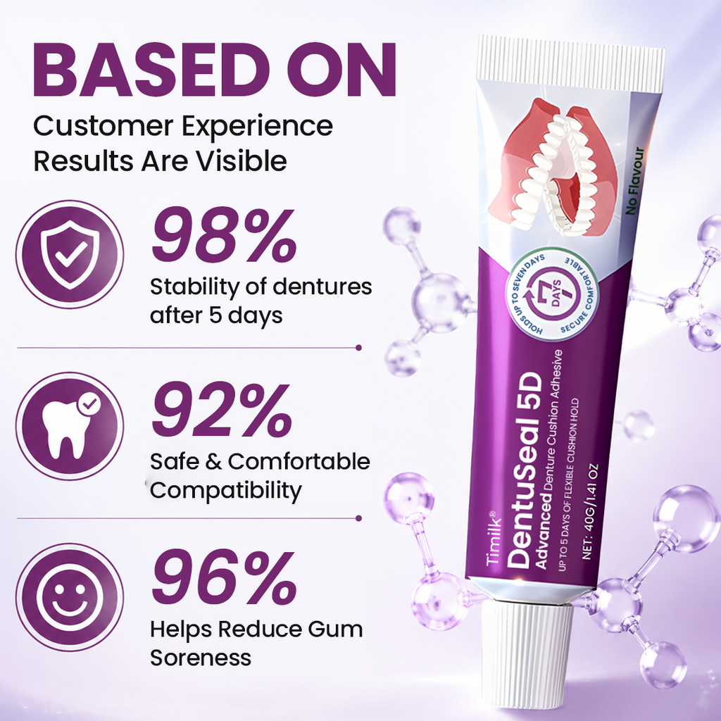 DentaCushion – Advanced Denture Cushion Adhesive With Up to 5 Days of Flexible Hold 🦷