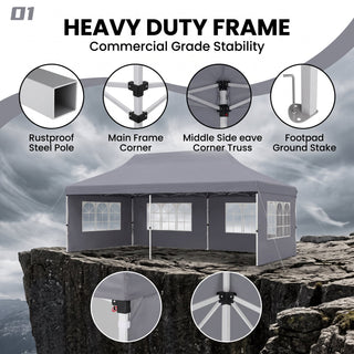 ShadeHaven – Heavy-Duty Pop-Up Canopy Tent with Removable Sidewalls