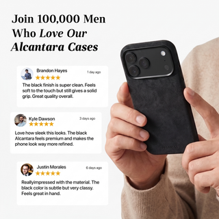 SuedeShield – Alcantara® iPhone 18 Pro Case in Deep Black