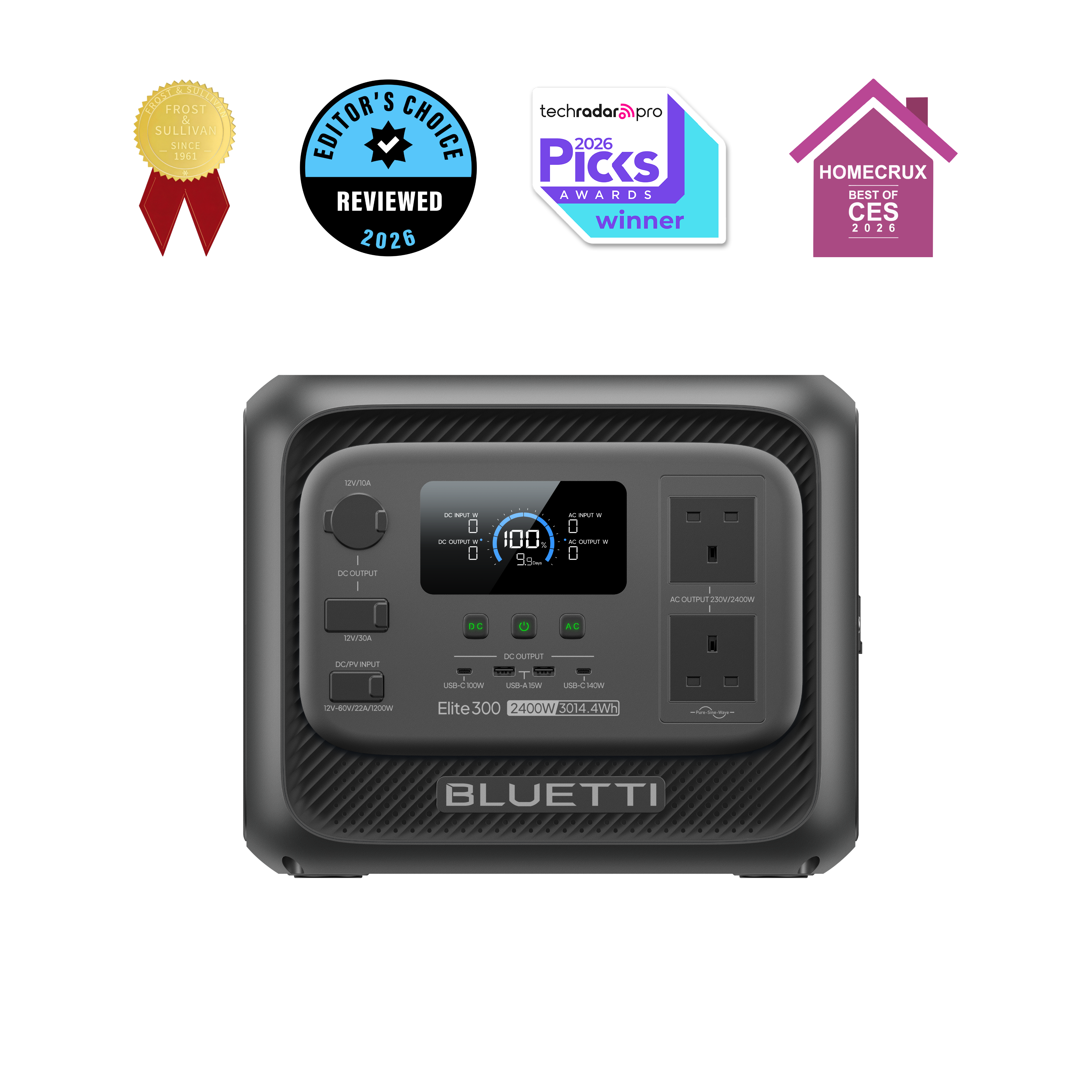 CampCore Elite 300 – 3,014.4 Wh Portable Power Station with 2,400 W Output