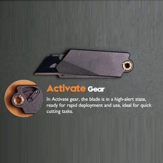 GlideCut – G9 Titanium & Brass Gravity Utility Knife