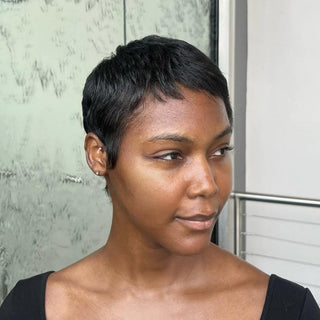 PixieLuxe – Full Lace Pixie Cut Wig in 100% Human Hair