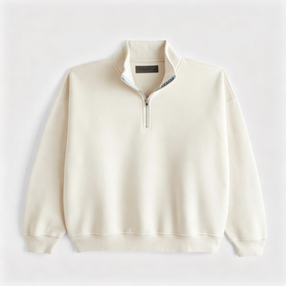 VarsityStitch – Retro Wool Felt Letter Quarter-Zip Sweatshirt