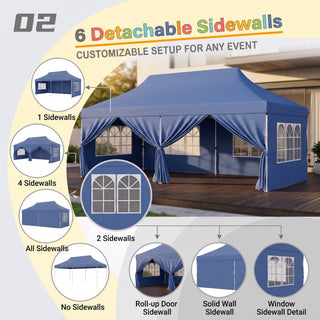 ShadeHaven – Heavy-Duty Pop-Up Canopy Tent with Removable Sidewalls