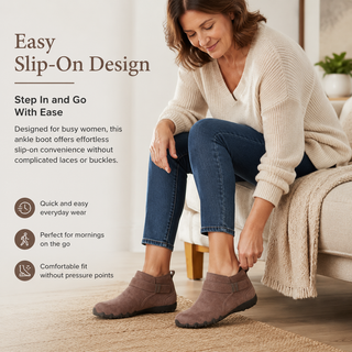 SuedeEase – Women’s Soft Suede-Like Comfort Ankle Boots