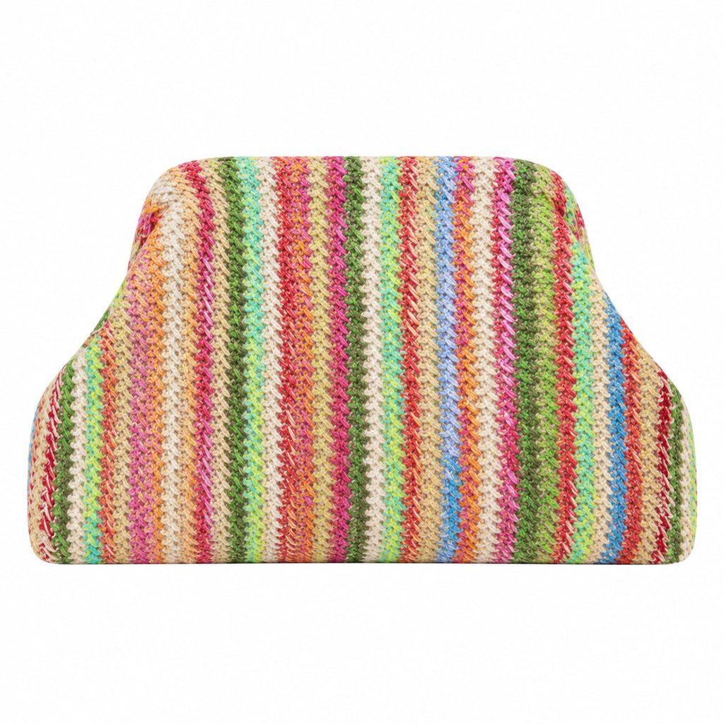 SnapKnit – Snap-Shut Knitted Makeup Bag with Wide Opening