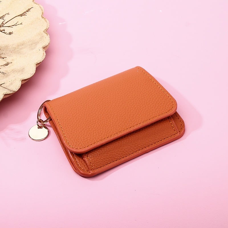 LumaFold – RFID Leather Short Wallet with Coin Pocket