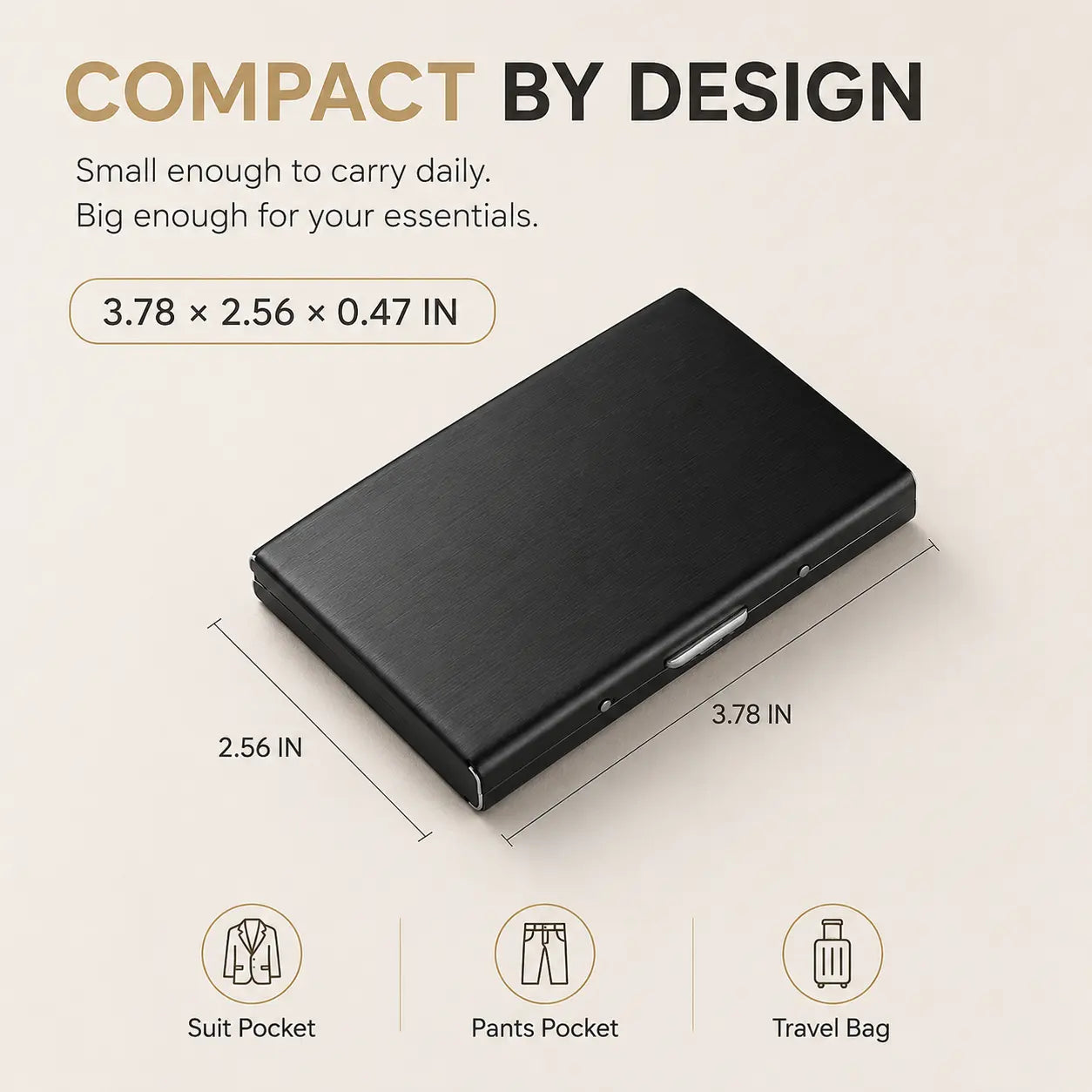 🔒 CardVault – Ultra-Slim RFID Blocking Card Holder