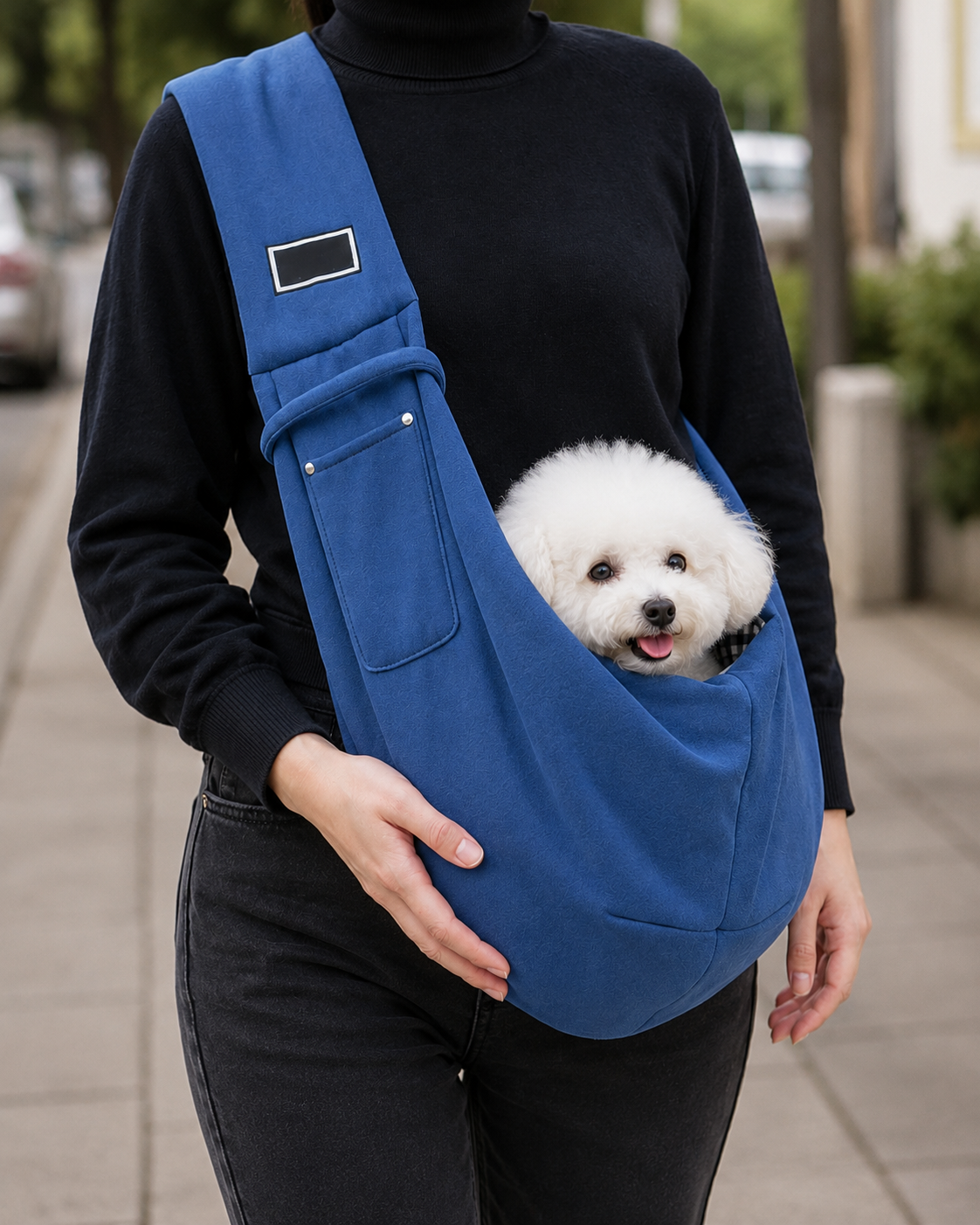 CarryNest – Hands-Free Crossbody Pet Sling Carrier for Small Dogs & Cats