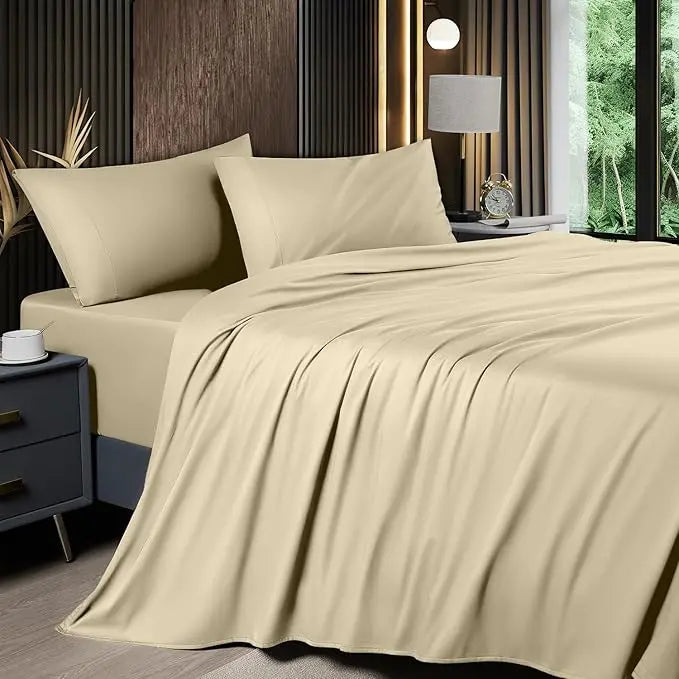 ❄️BambooBreeze – Silky Soft Cooling Sheets with 16-Inch Deep Pockets