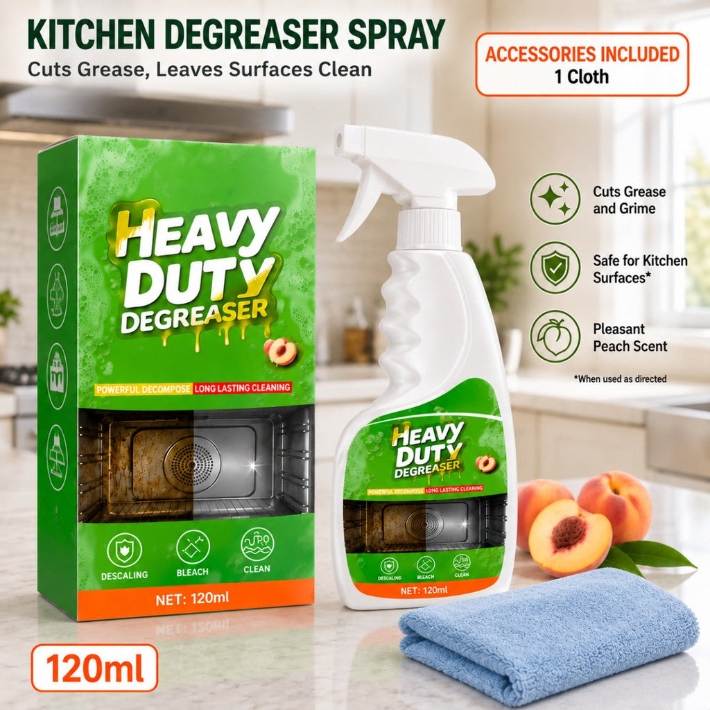 🧽 GreaseLift – Heavy-Duty Grease Cleaning Spray with Towel