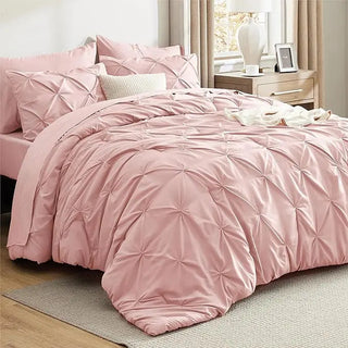 ☁️ CloudPleat – All-Season Pintuck Comforter Set