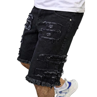 ⚡FrayDenim – Raw Hem Denim Shorts with Rips