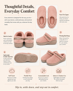 FuzzyStride – Women’s Furry-Lined Clogs & Slippers