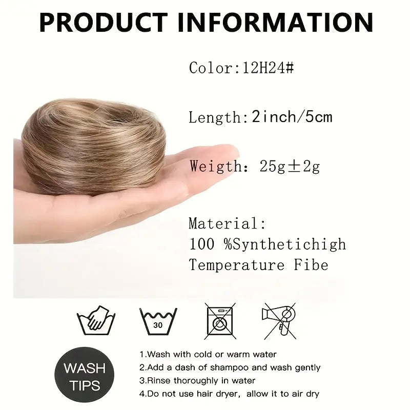 BunBloom – Synthetic Messy Bun Scrunchie Hair Piece for Instant Volume and a High Crown💇‍♀️
