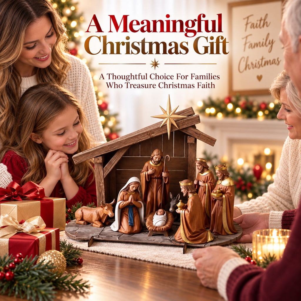 ✝️ HolyNight – Christmas Nativity Scene Tabletop Decor