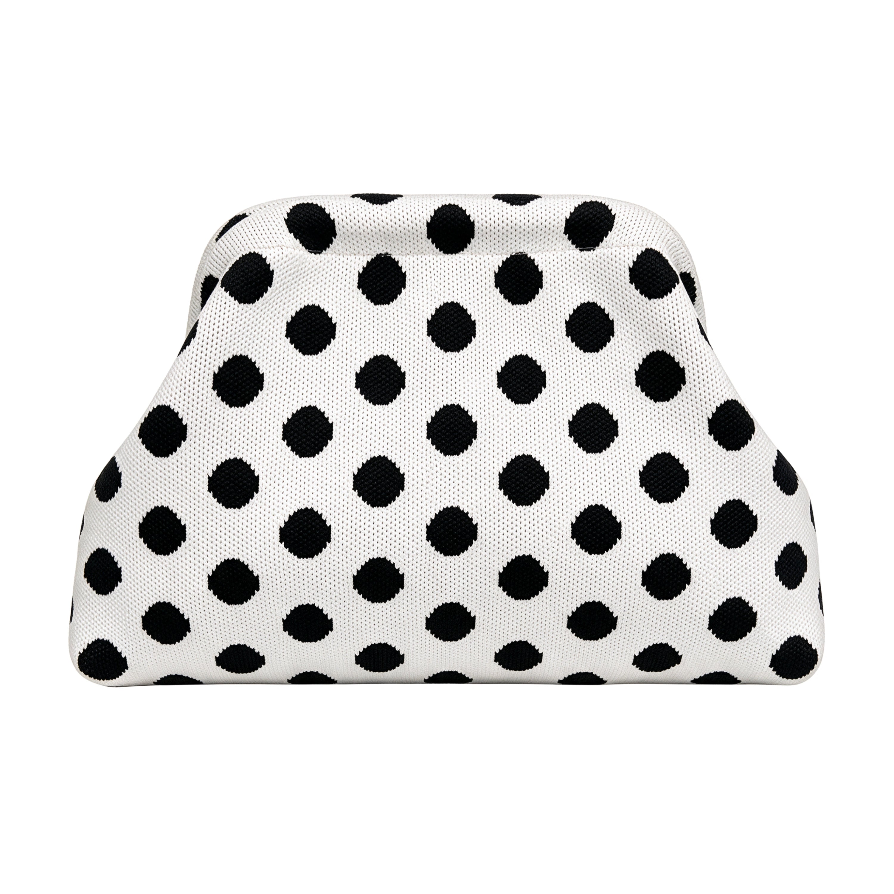 SnapKnit – Snap-Shut Knitted Makeup Bag with Wide Opening