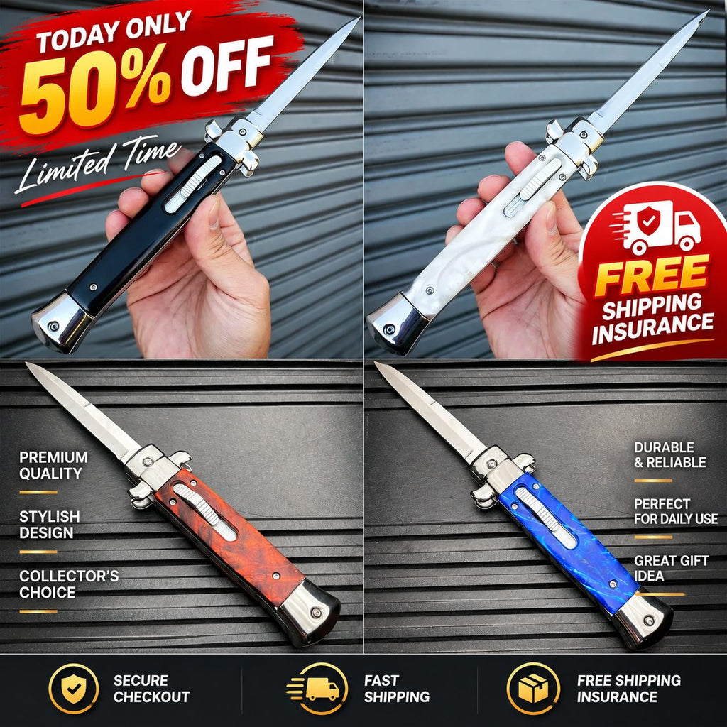 GentlemanEdge – 🔥 Classic Italian-Style Automatic Stiletto Knife