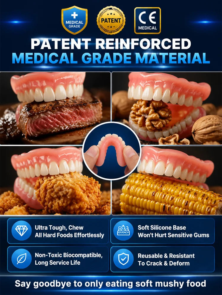 InstantSmile – DIY Temporary Denture Kit with Mirror Storage Case