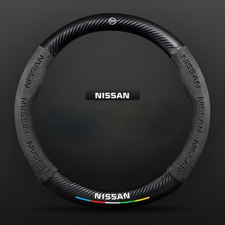 SuedeGrip – Carbon Fiber Suede Steering Wheel Cover, Anti-Slip & Wear-Resistant