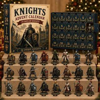 KnightRealm – ⏳⚔️🏰 Knights Advent Calendar 2026 with 24 Unique Medieval Warrior Figurines & Fantasy Collectibles 🎄🛡️