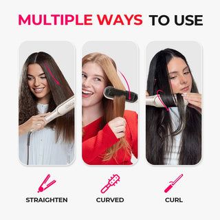 SilkFlip – 2-in-1 Hair Straightening Comb & Flat Iron
