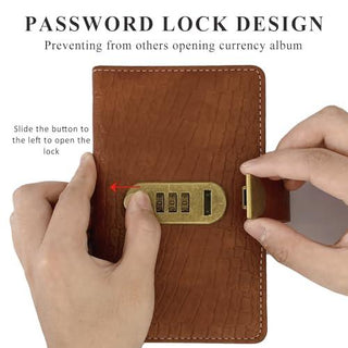 CashVault – 100-Pocket Combination-Lock Currency Album