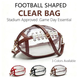 GridironClear – Transparent Football Crossbody Bag 🏈