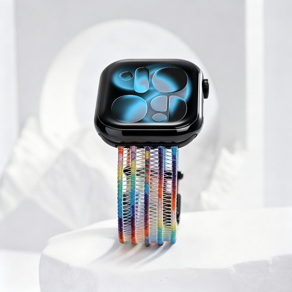 AiryWeave – Breathable Fishnet Silk Band for Apple Watch
