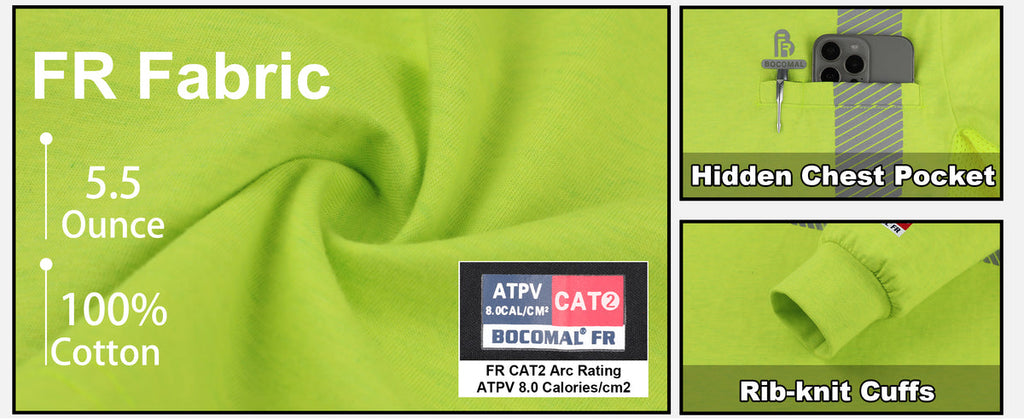 Bocomal FR workwear store image showing pc