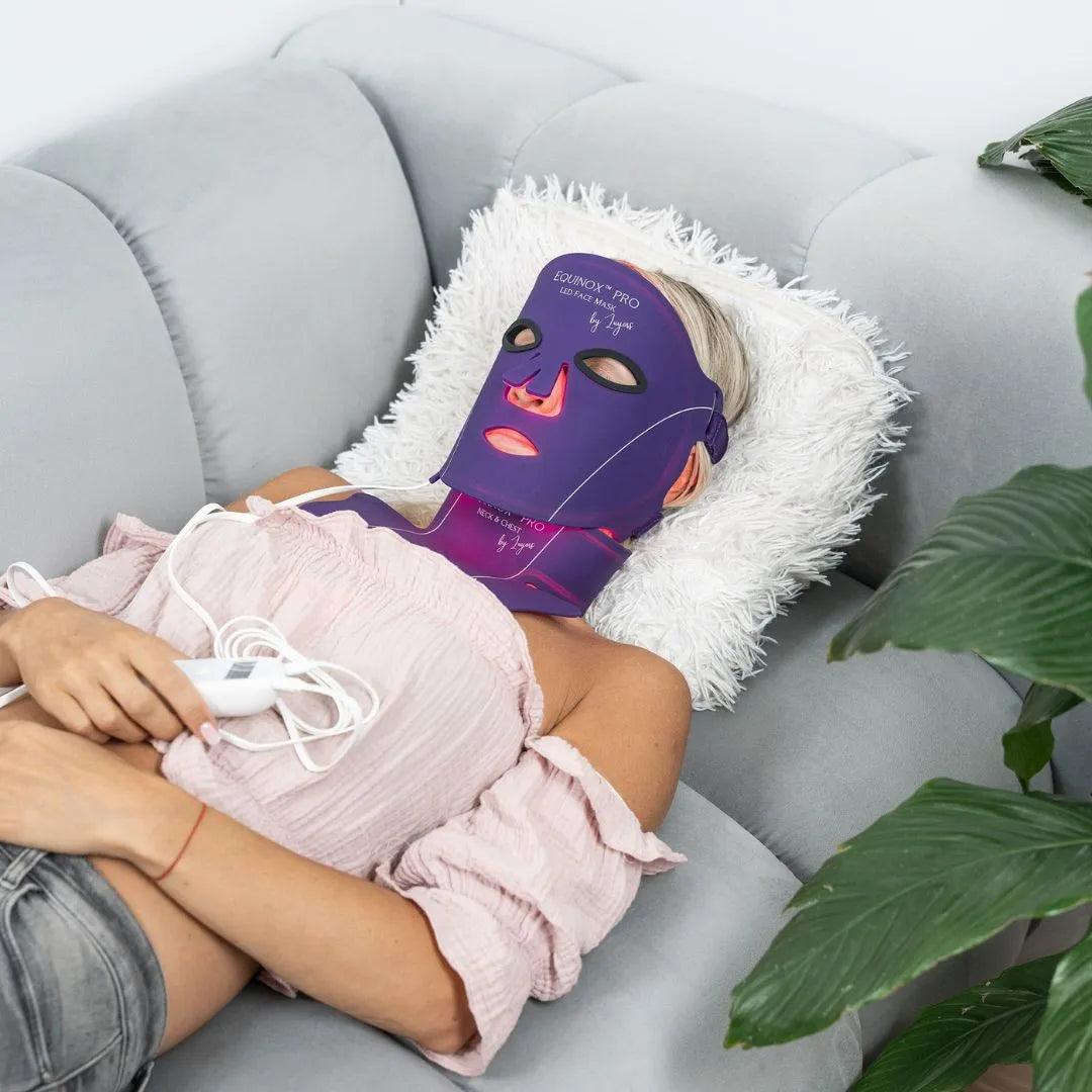 LumaRenew – Equinox™ Pro LED Light Therapy Mask for Face, Neck & Chest