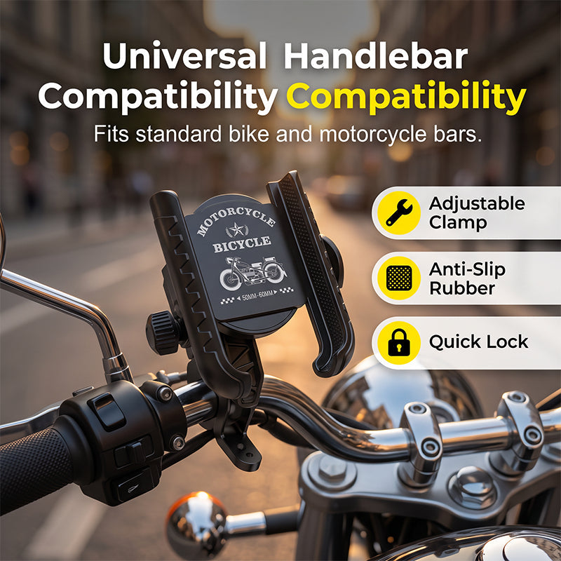 LockRide – Quick-Release Bike Phone Mount with Secure Lock👍