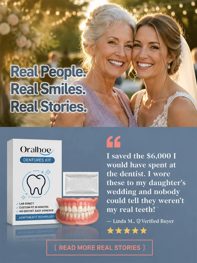 SmileRestore – Natural-Looking Full Dentures You Custom-Fit at Home in Minutes