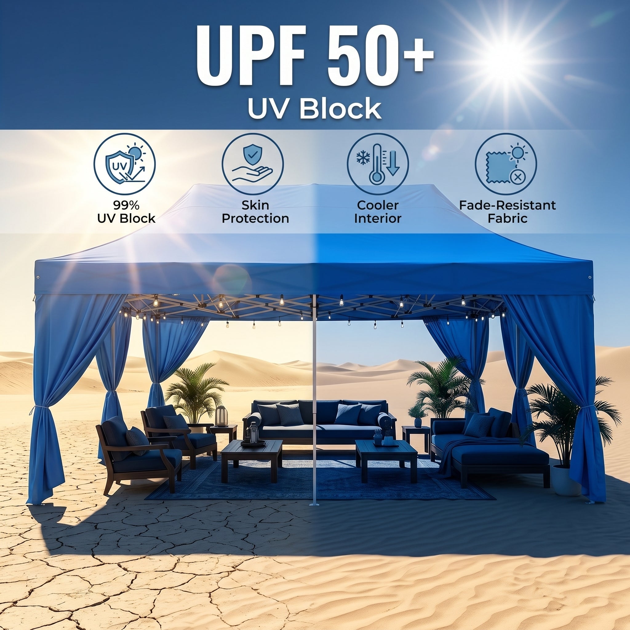 ShadeHaven – Heavy-Duty Pop-Up Canopy Tent with Removable Sidewalls
